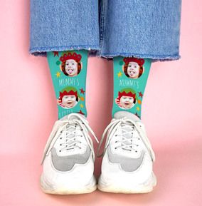 Mummy's Little Helper Photo Socks