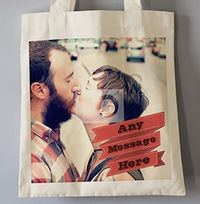 Red Banner Photo Tote Bag