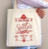 Santa's Workshop Personalised Tote Bag