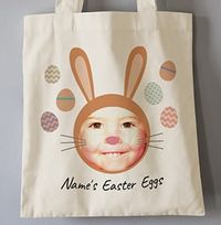 Tap to view Funny Rabbit Photo Easter Tote Bag