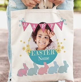 Happy Easter Photo Tote Bag