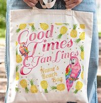 Tap to view Club Tropics Tan Lines Personalised Tote Bag