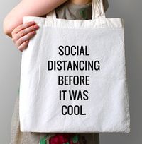Social Distancing before it was Cool Personalised Tote Bag