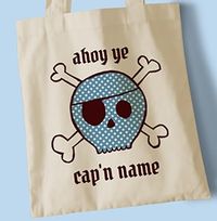 Tap to view Ahoy Blue Cap'n Personalised Tote Bag