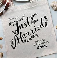 Tap to view Just Married Tote Bag