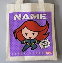 Tap to view Black Widow Marvel Kawaii Tote Bag