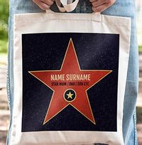 Tap to view Red Star Hollywood Personalised Tote Bag