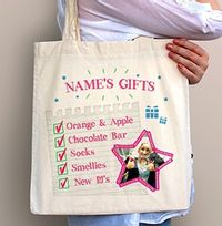 Christmas Gifts Personalised Tote Bag