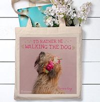 Tap to view I'd Rather be Walking the Dog Tote Bag - Rachael Hale