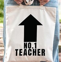 Tap to view No.1 Teacher Personalised Tote Bag