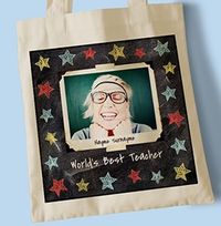Tap to view World's Best Teacher Personalised Tote Bag