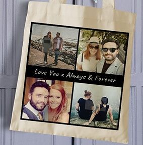 Always & Forever Multi Photo Tote Bag