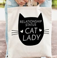 Cat Lady Personalised Tote Bag