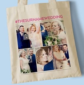 Multi Photo Wedding Tote Bag