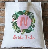 Tap to view Bride Tribe Initial Personalised Tote Bag