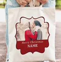 Tap to view Merry Christmas Photo Tote Bag
