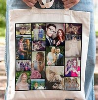 15 Photo Collage Tote Bag