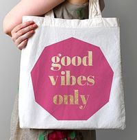 Good Vibes Personalised Tote Bag