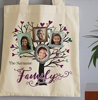 Family Tree 4 Photo Tote Bag