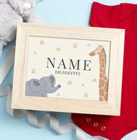 New Baby Personalised Wooden Memory Box