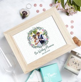Our Wedding Memories Photo Wooden Gift Box