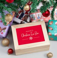 Tap to view Personalised Wooden Christmas Eve Box
