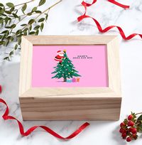 Tap to view Name's Personalised Wooden Christmas Eve Box