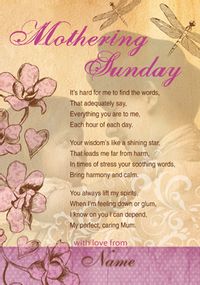 Tap to view Emotional Rescue - Mothering Sunday Poem