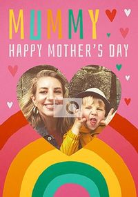 Tap to view Mummy Rainbow Photo Mother's Day Card