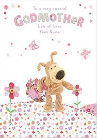 Boofle Godmother Card - Flowery Design