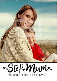 Best Ever Step-Mum Photo Card