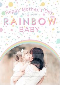 Tap to view Rainbow Baby Photo Mother's Day Card