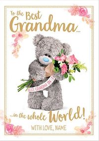 Best Grandma Me to You personalised Mother's Day Card