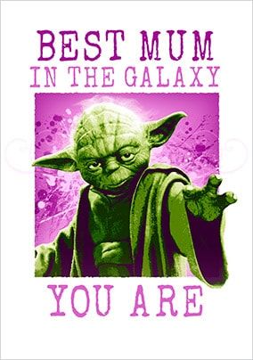 Best Mum Yoda Mother's Day Card
