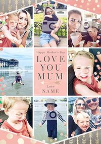 Tap to view Love You Mum Multi Photo Mother's Day Card