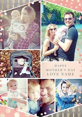 Happy Mother's Day Multi Photo Shimmers Card