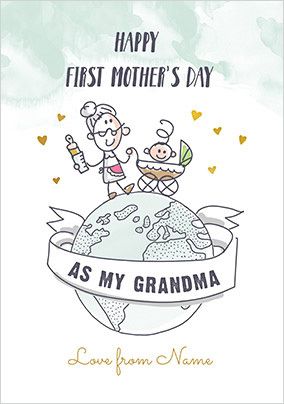 Grandma 1st Mother's Day Card