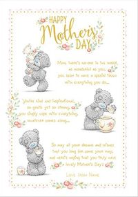 Me To You - Happy Mother's Day Personalised Card