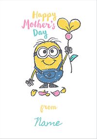 Minion Happy Mother's Day personalised Card