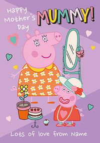 Peppa Pig Mother's Day Card