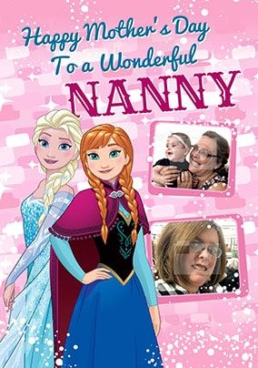Frozen Nanny Mother's Day Photo Card
