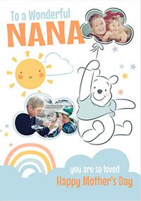 Wonderful Nana Winnie the Pooh Photo Mother's Day Card