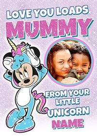 Minnie Mouse Love You Loads Mummy Card