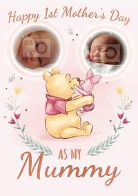 Pooh & Piglet 1st Mother's Day Card