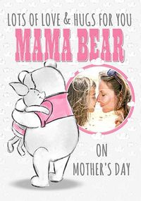 Winnie The Pooh - Baby Girl Mother's Day Card