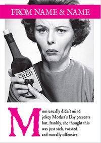 Tap to view Alcohol Free Personalised Mothers Day Card