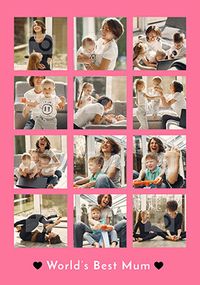 World's Best Mum Photo Mother's Day Giant Card