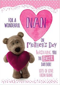 Tap to view Barley Bear - Wonderful Nan Personalised Card