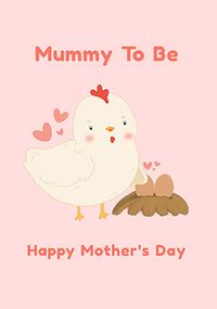 Mummy to Be Chick Personalised Mother's Day Card