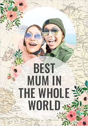Best Mum In The Whole World Photo Card